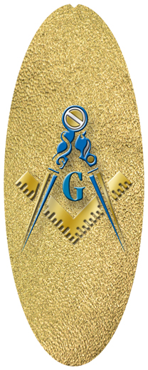 DNSA18-370-SH-GD Masonic Lodge Shimmer Gold